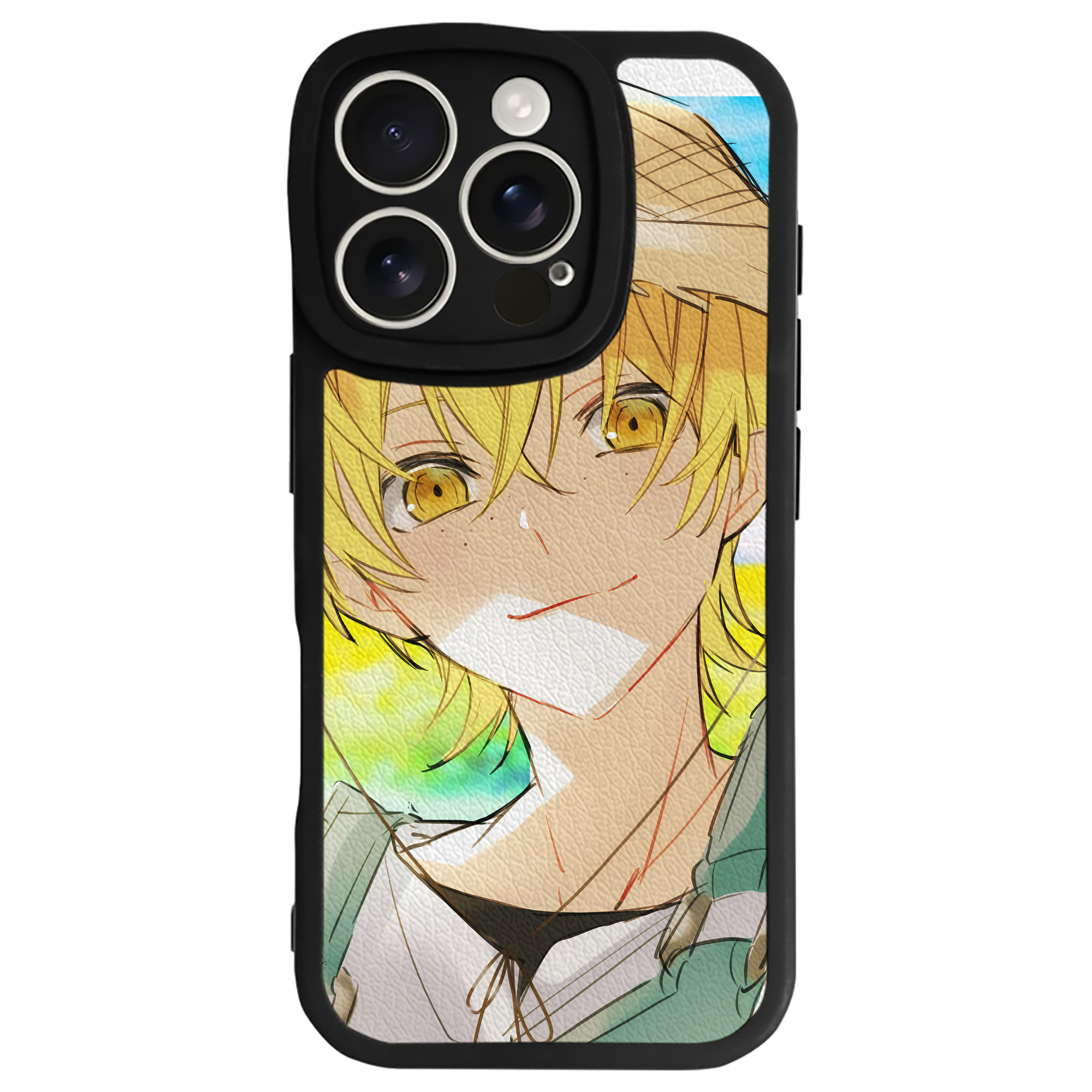 （画像用） 文豪ストレイドッグス Bungo Stray Dogs 【iPhone 16シリーズ対応】シリコンスマホケース（レザー調） 材質：シリコン